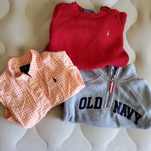 3 Toddler Boy tops shirts